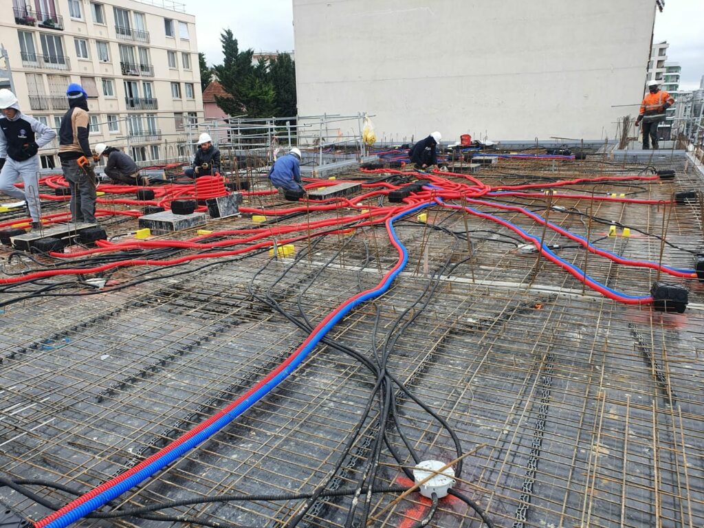 Chantier gros oeuvre chauffage Ile-de-France